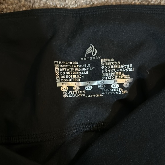 Brand New Fengbay 2XL black leggings new open box - Picture 3 of 3